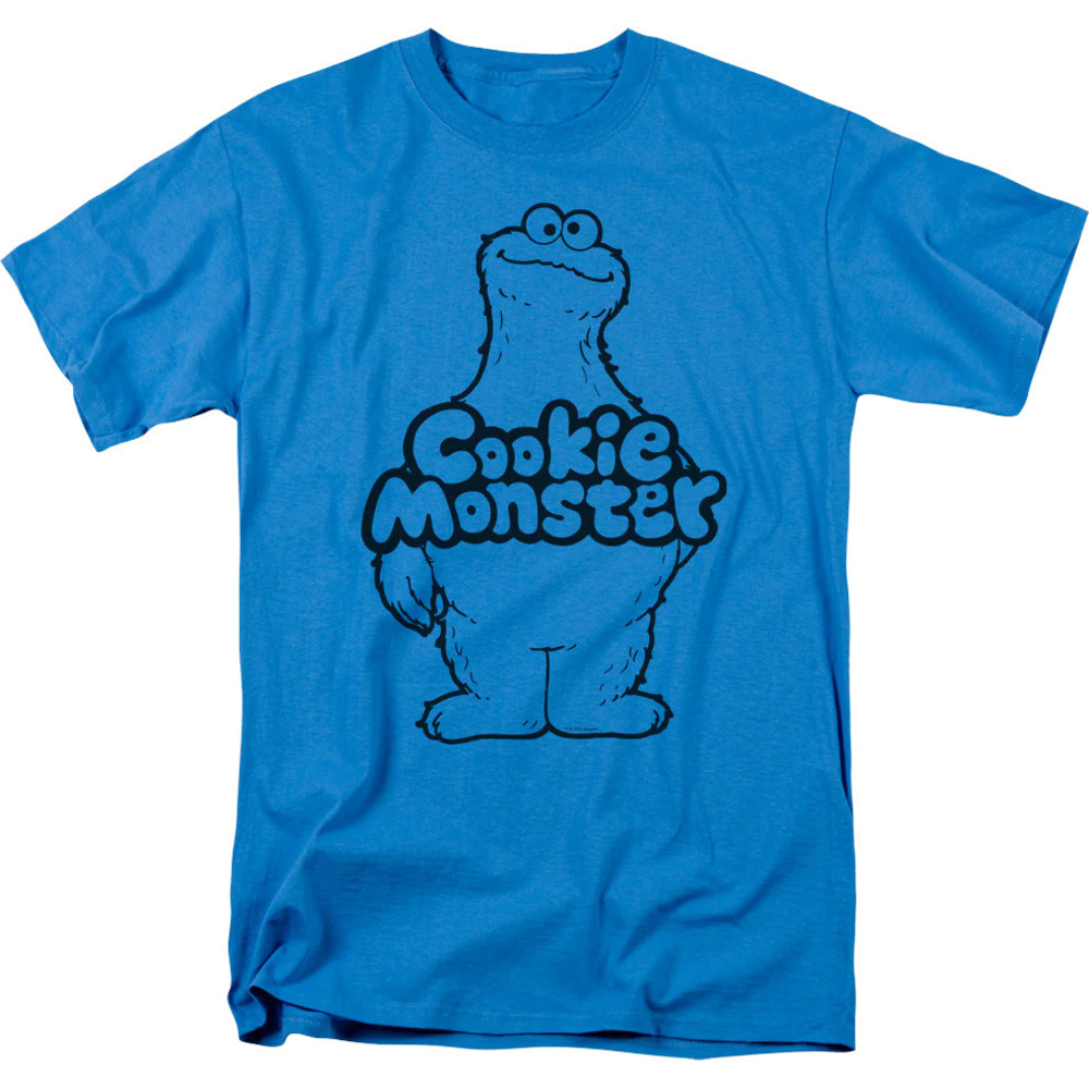 Cookie Monster Sketch Sesame Street Tshirt